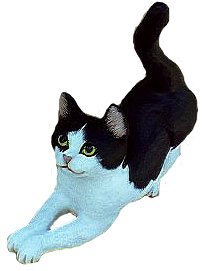 3D Stretching Cat