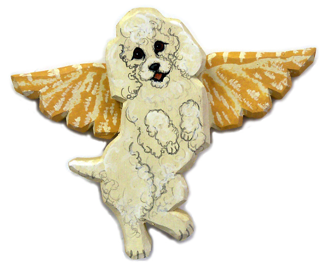 White Poodle Angel
